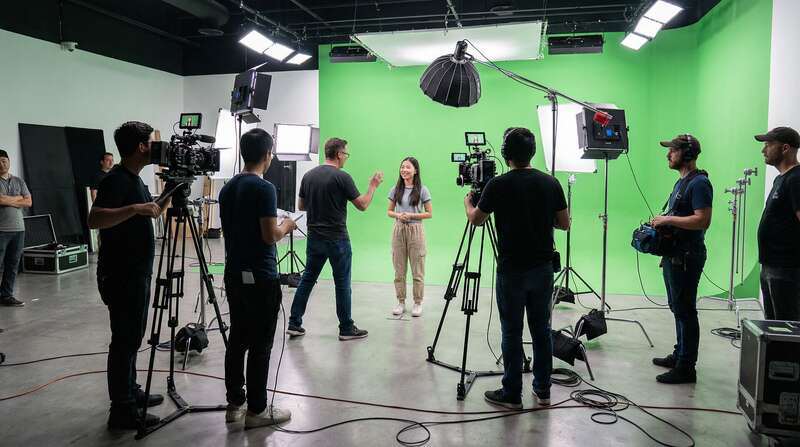 撸撸社拍摄现场